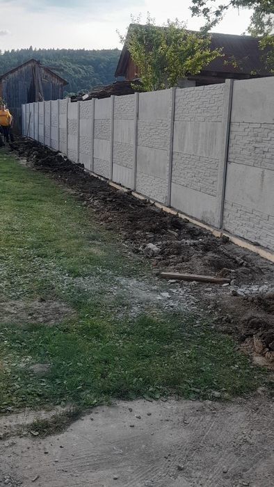 Gard placi beton