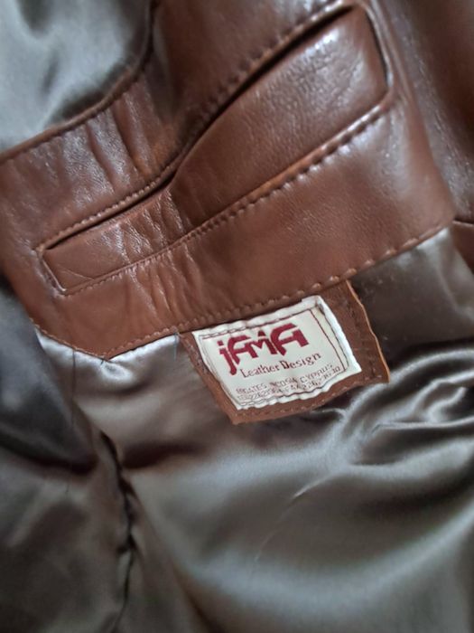 Кожено яке, мъжко, М, ест.кожа