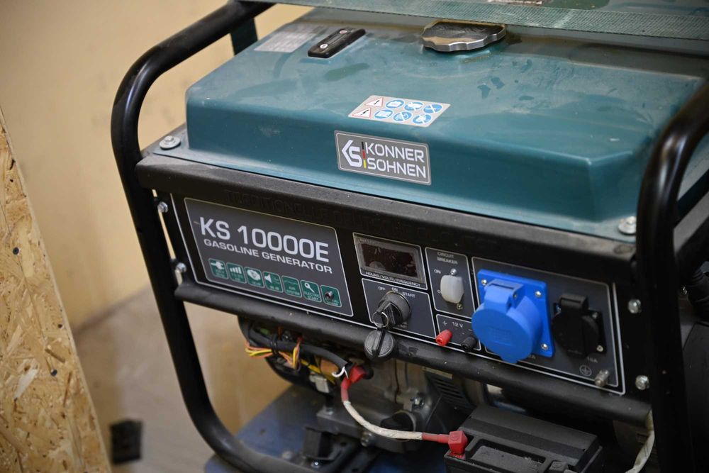 generator profesional pe benzină Könner & Söhnen, model KS 10000E zero ore. nou