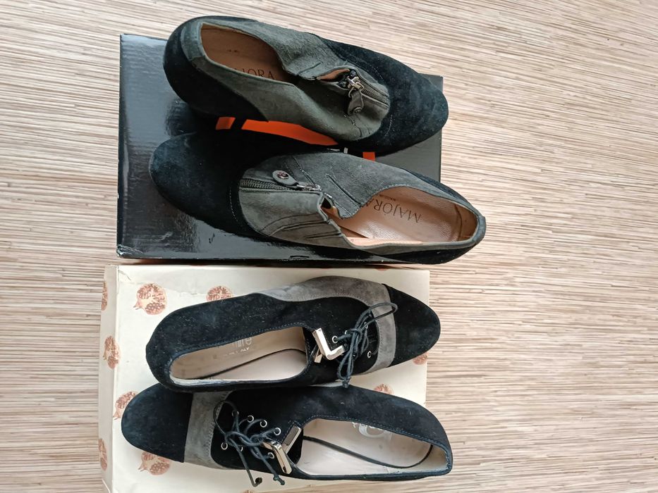 Туфли  кожаные светлые