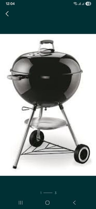 Новый угольный гриль ,WEBER.