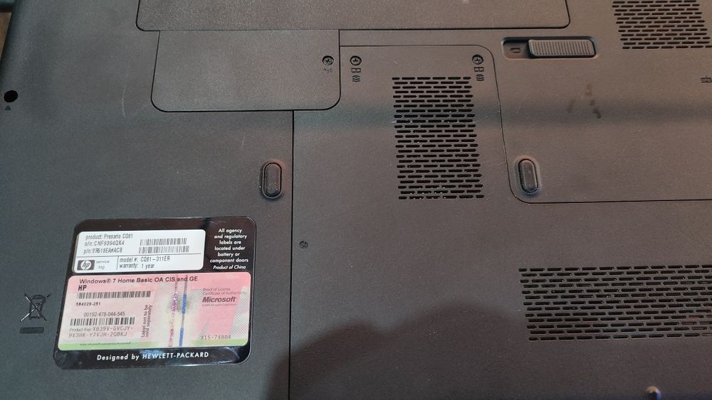 Ноутбук HP Presario CQ61