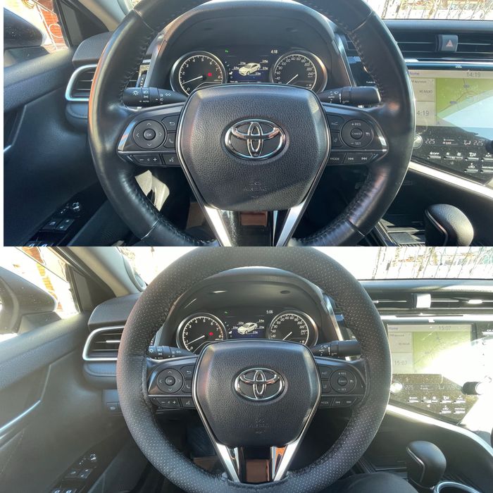 Чехол руля эко кожа