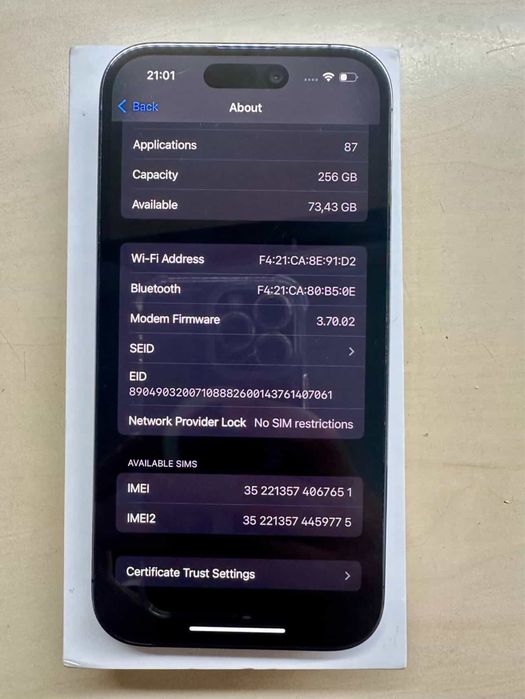 iPhone 14 Pro 256 Deep Purple