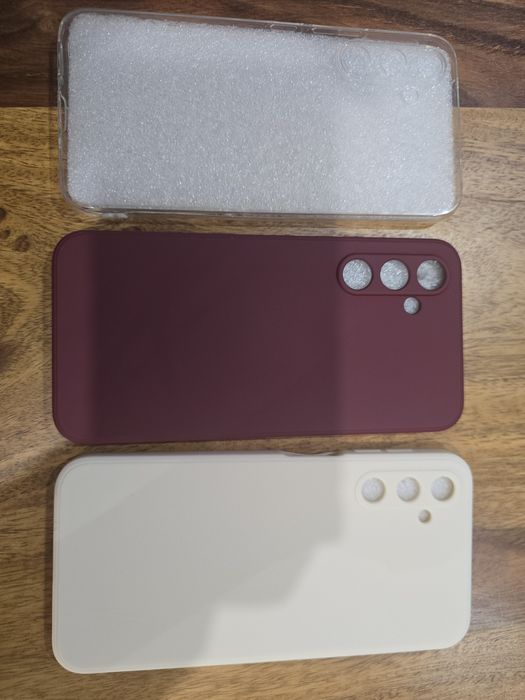 СЕТ от 3 броя НОВИ силиконови калъфи за Samsung A54