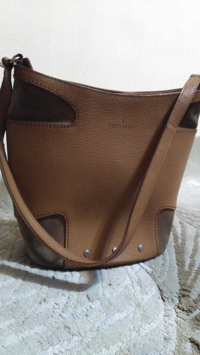 Poseta/ Geanta Francesco Biasia/Trussardi, piele naturala