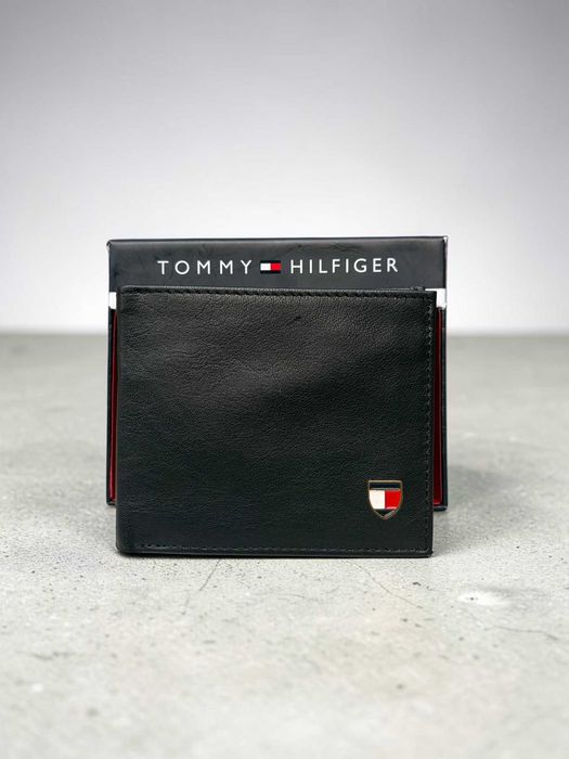 Portofel Barbati Tommy Hilfiger Negru din Piele Naturala