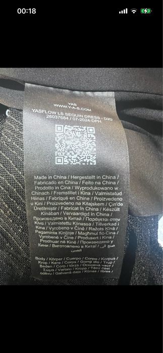 Rochie de seara  XL, neagra, paiete