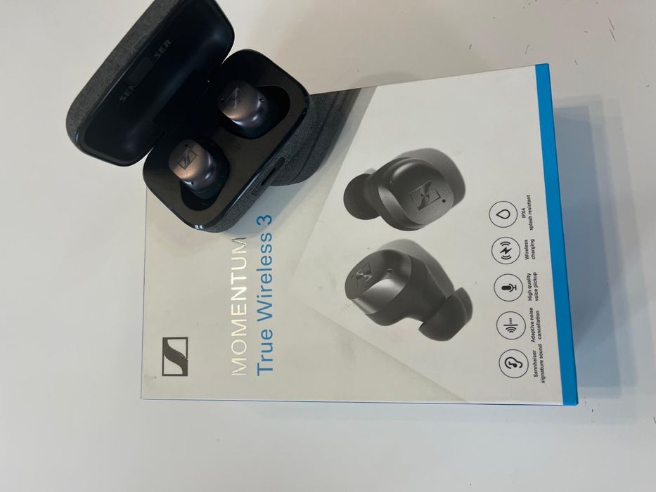 casti Sennheiser Momentum True Wireless 3,Bluetooth,Microfon,Grafit