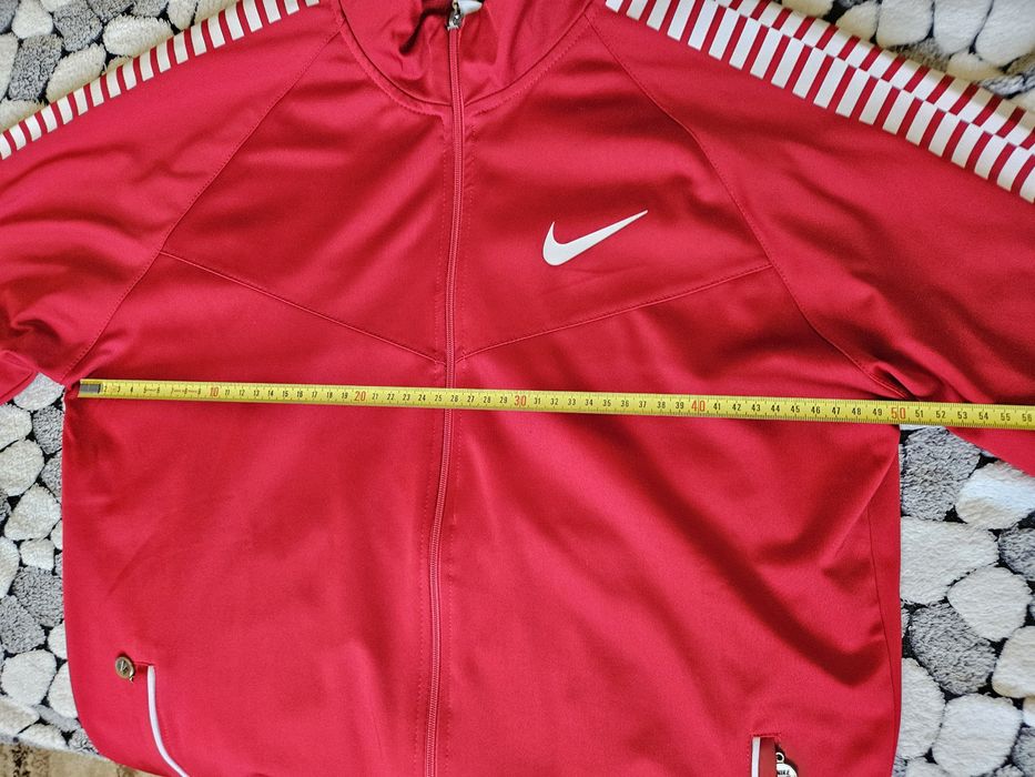 NIKE L - XL Мъжки спортен комплект червено/Бордо и черно