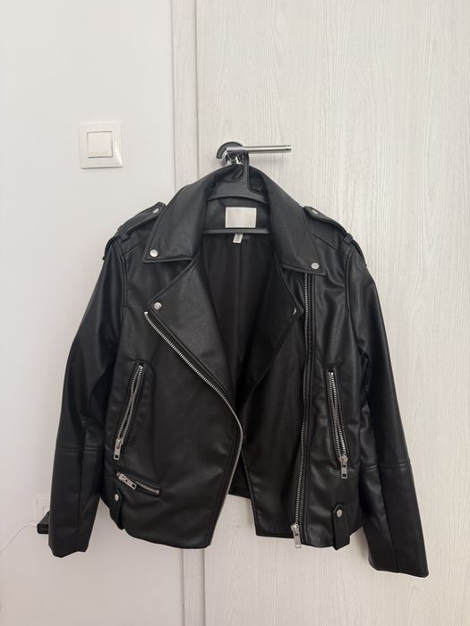 Кожено яке H&M S размер