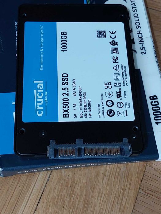 1TB SSD - Crucial BX500 SATA (НОВ)