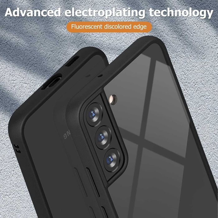 Husa transparenta Samsung Galaxy Plus S22 rigida,spate transparent