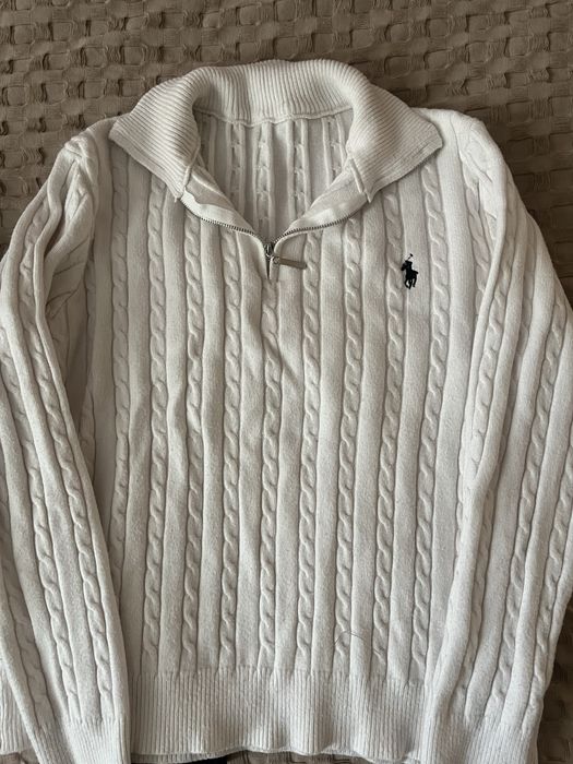 две кофты поло,темно синий и белый