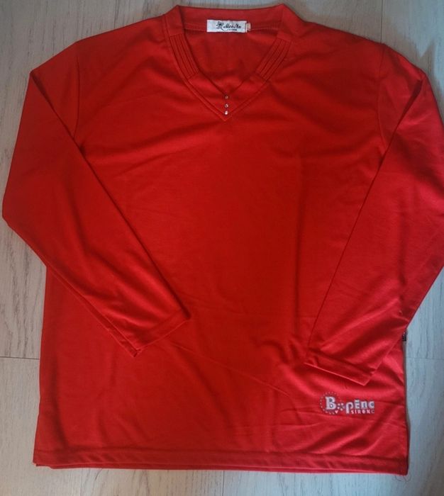 Bluza cu maneca lunga rosie