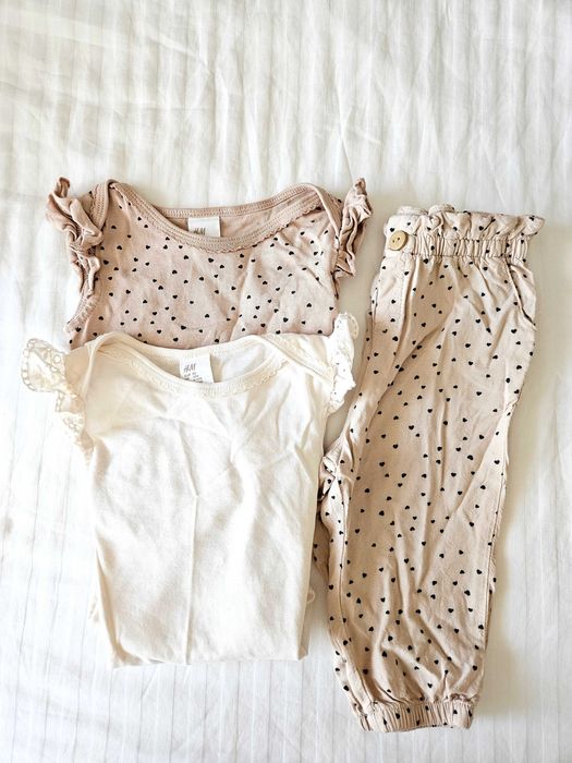 Лот летни дрешки за момиче, размер 74-80 (6м-12м) на НМ, Zara Mini, Mamas&Papas и др.