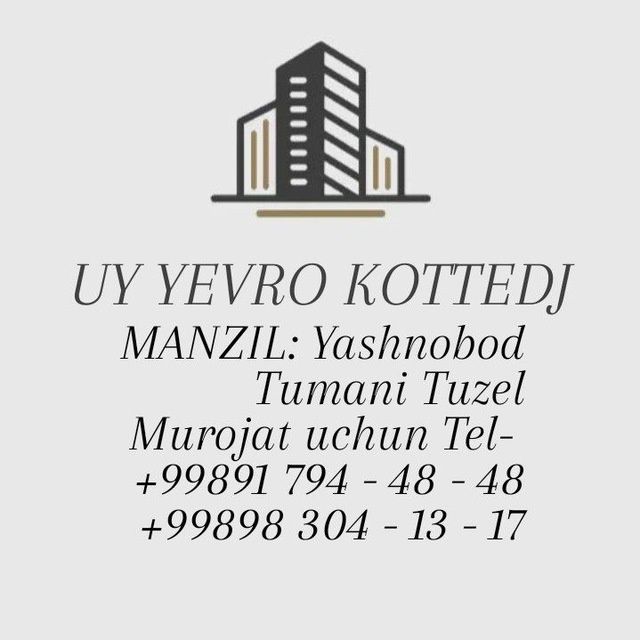 Uy Yevro Kotedj Super Narh!!!