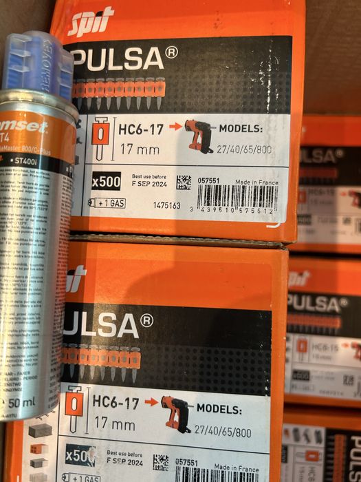 Cuie+gaz SPIT PULSA HC6 17, 22 - Valabil 2026 - Livrare toata romania