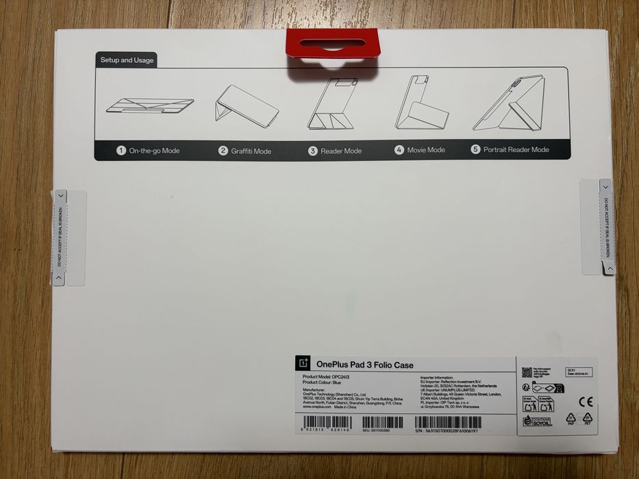 Таблет OnePlus Pad 3, 13.2", 16GB, 512GB син. Гаранция 2 години Емаг + OnePlus Pad 3 Folio Case