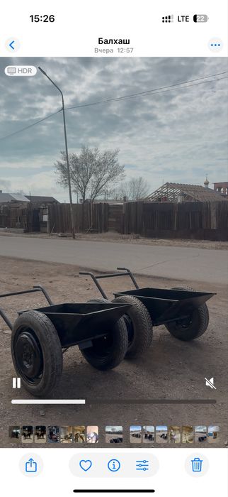 Тележка ручной работы,самосвал.