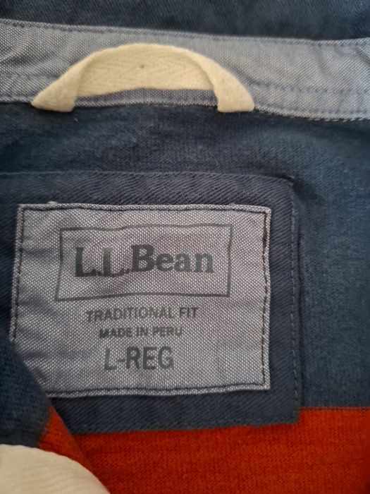 L.L.Bean Red Stripe Shirt pp L