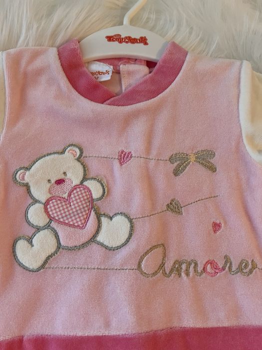 Плюшен бебишки гащеризон