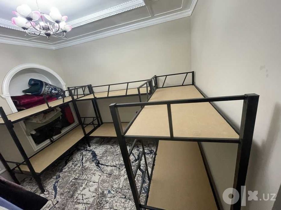 Temir krovat 2 qavatli dona va optomga