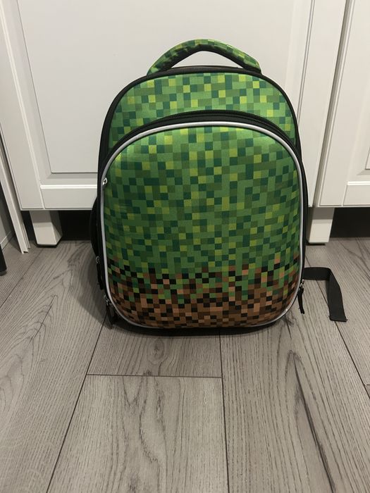 Ghiozdan Mincraft de Spate pentru Școala Gimnazială- Liceu Verde 18l
