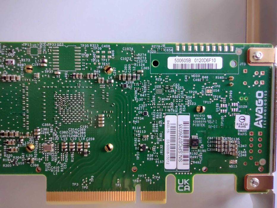Контролер Broadcom/Avago SAS9400-16i JBOD SAS SATA NVMe 16порта ITmode