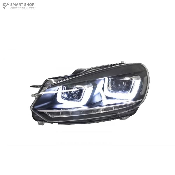 Faruri LED VW Golf 6 VI (2008-2013) Design Golf 7 3D U Design Semnal L