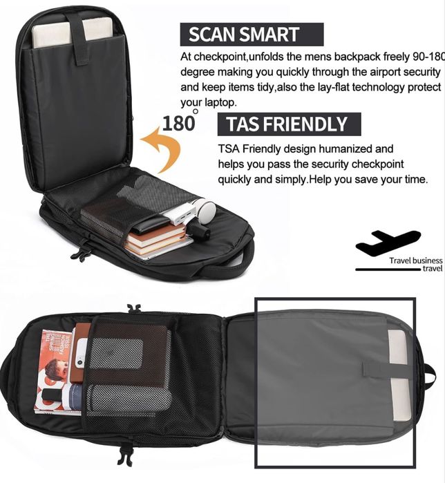 Rucsac Laptop 17" WENIG - Antifurt & Port USB - Nou