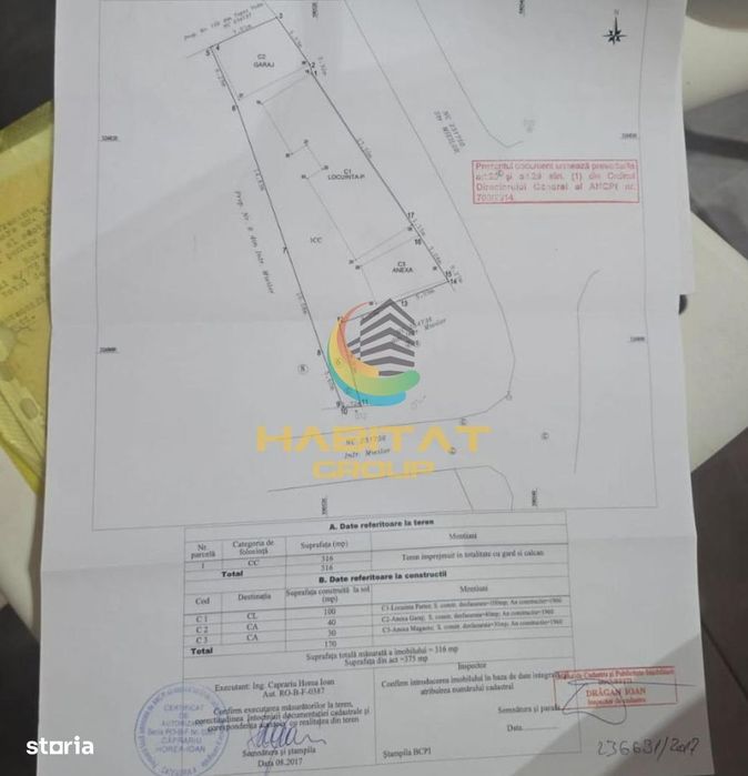 Teren intravilan 316 mp Piata Muncii metrou