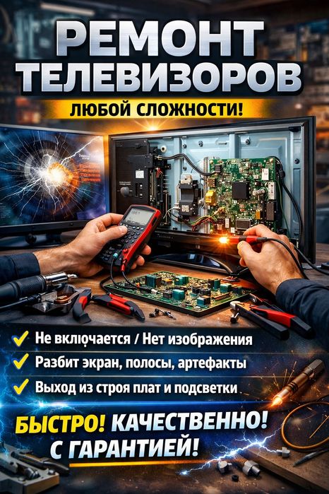 Ремонт телевизоров любой сложности