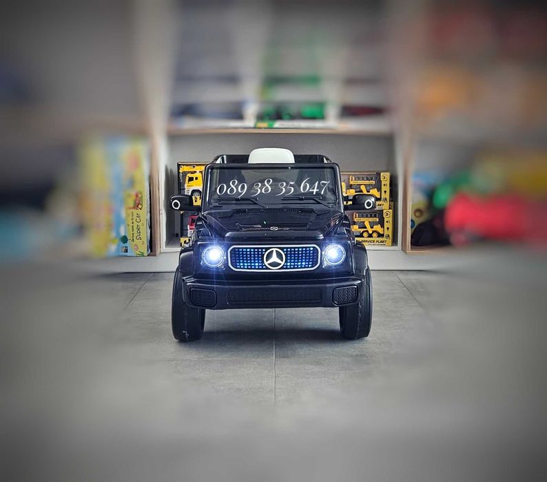 ТОП ЦЕНА!НОВО!Акумулаторен джип Mercedes EQG с 12Vбатерия,EVA гуми,USB