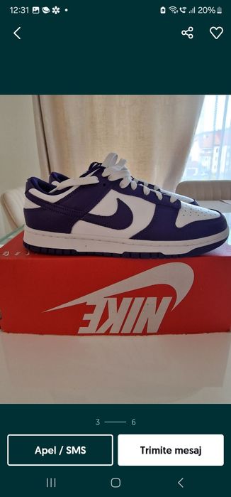 Nike Dunk Low Retro white/court purple