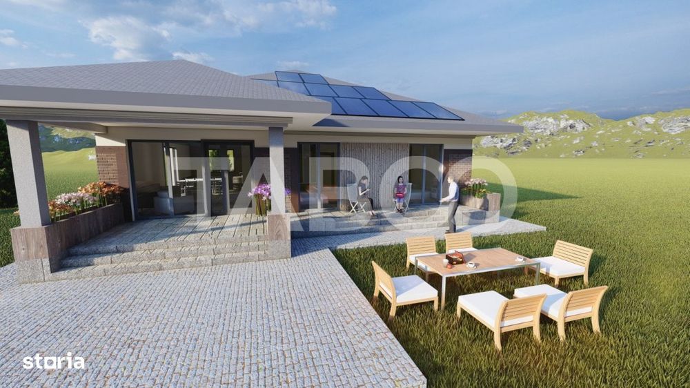 Casa de vanzare cu 3 camere   Sura Mica Sibiu 500 mp teren
