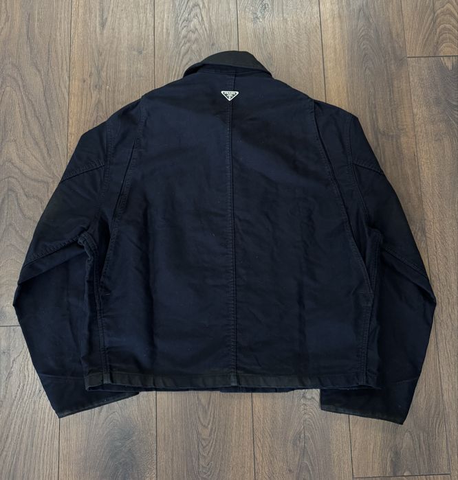 Prada Moleskin Blouson Jacket (navy)