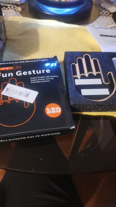 LED 12v Funny car gesture led finger. NOU