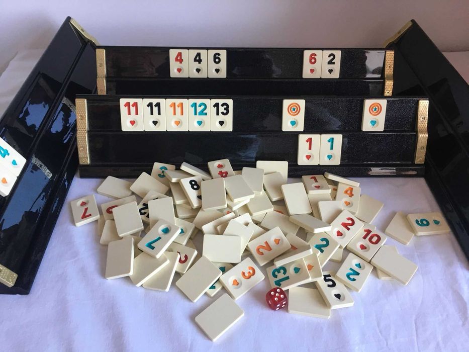 Joc Remi Remy de LUX. Table grele sidef negru sau auriu. SIGILAT!