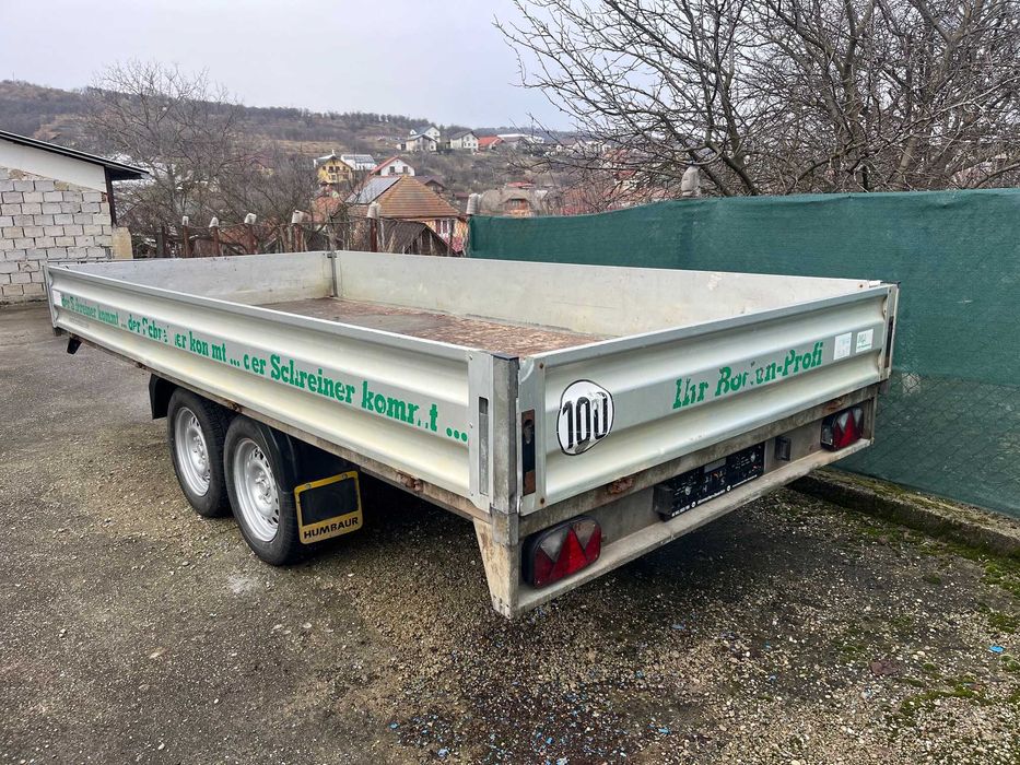 remorca platforma trailer HUMBAUR 4*1.95m an 2011