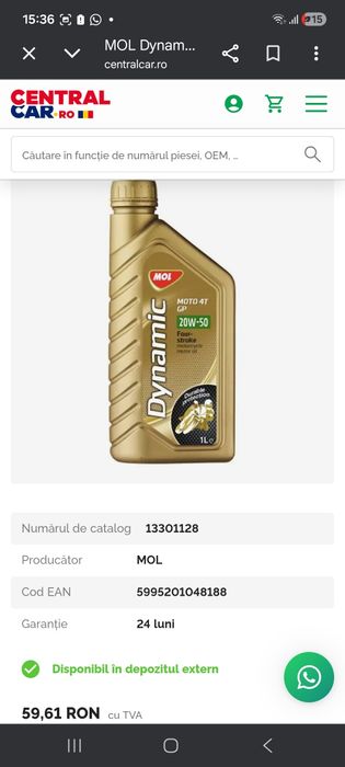 Vand ulei de motor la jumate de preț