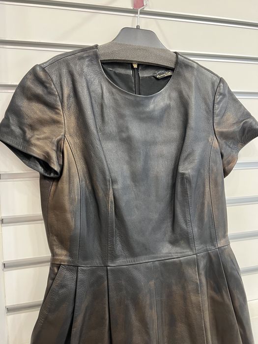 Кожена рокля Massimo Dutti