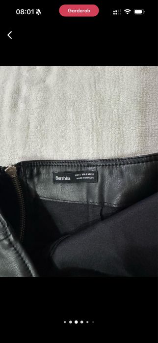 Bershka черное мини-платье