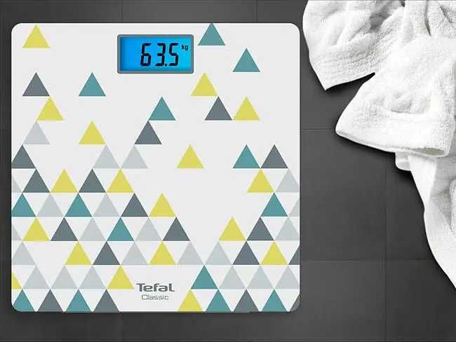 Кантар Tefal 160kg бял жълт