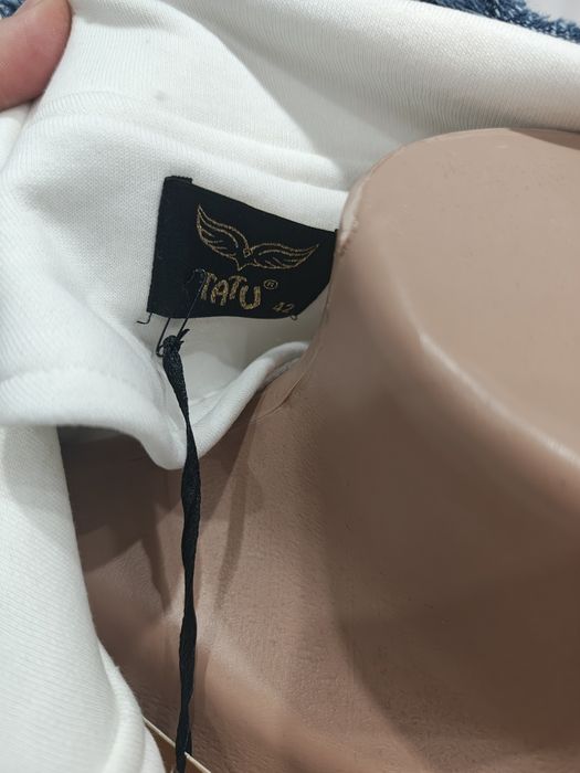 Palton alb TATU marimea XL