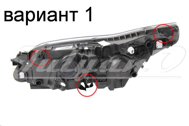 Щипки (водачи, крепежи) за закрепване на фар за CITROEN C4 MK1