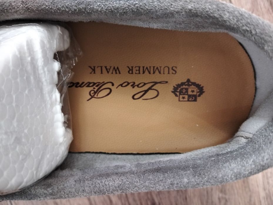 Лоферы граффит замша