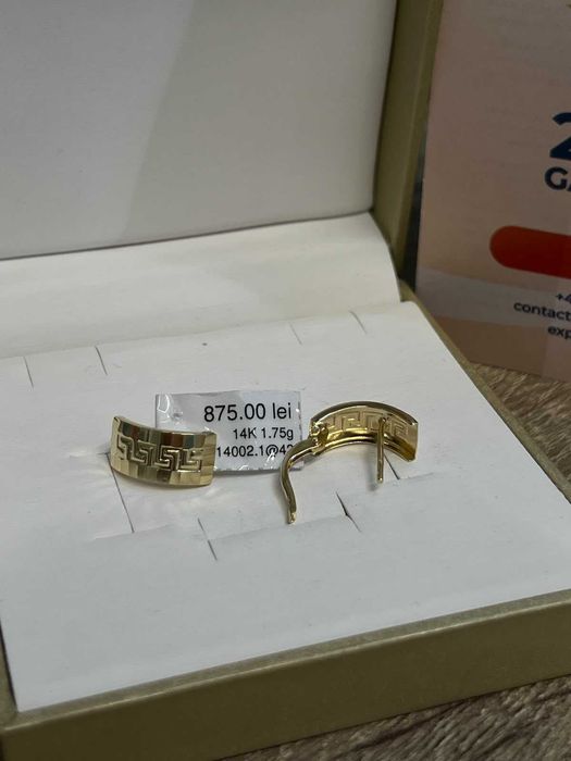 Cercei Aur 14K 1.75gr (AG42 B.14002) GARANTIE 24 LUNI