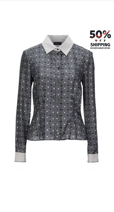 Дамска копринена риза Emporio Armani