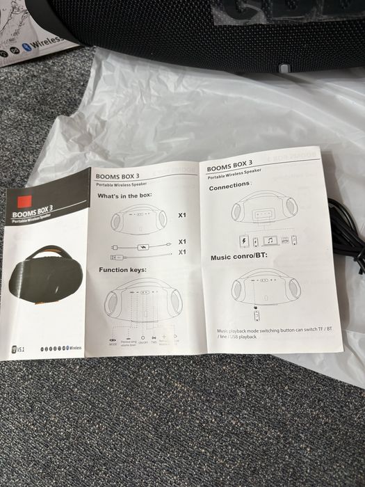 JBL Boombox 3 V5.1 Nou În Cutie Boxă Portabilă Bluetooth